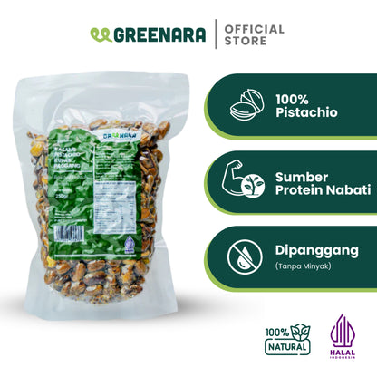 Greenara Kacang Pistachio Kupas Panggang 250gr / Roasted Pistachio Kernel