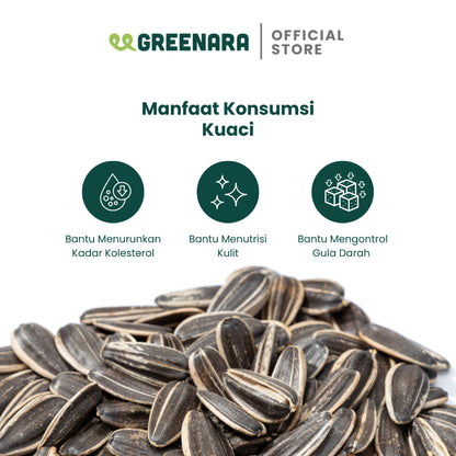 Greenara Kuaci Kupas Bawang Panggang 500gr / Roasted Sunflower Seed with Garlic 500 gram