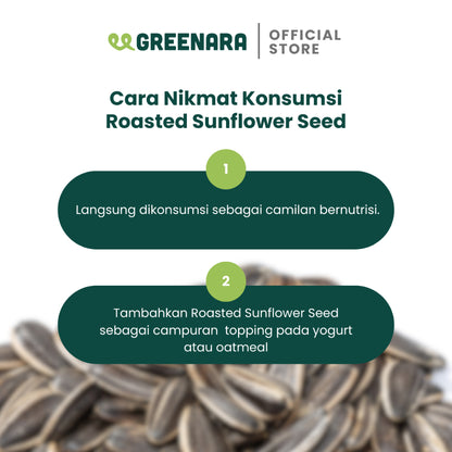 Greenara Natural Roasted Sunflower Seed 250gr / Kuaci Kupas Panggang / Snack Sehat