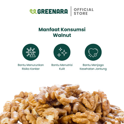 Greenara Kacang Walnut Panggang 1Kg / Roasted Walnut