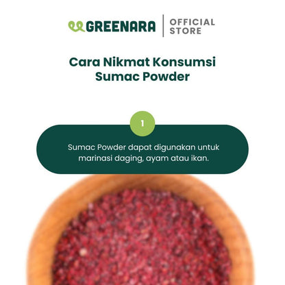 Greenara - Sumac Bubuk 65gr / Bubuk Sumac