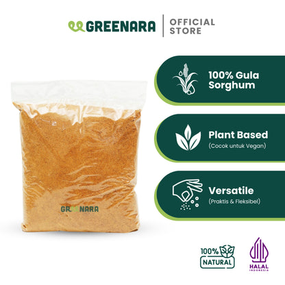 Greenara Natural Sweetener Sorghum Sugar 1Kg/ Gula Sorgum / Pemanis Alami