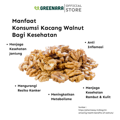 One Serving Savory Roasted Walnut 28g / Kacang Walnut