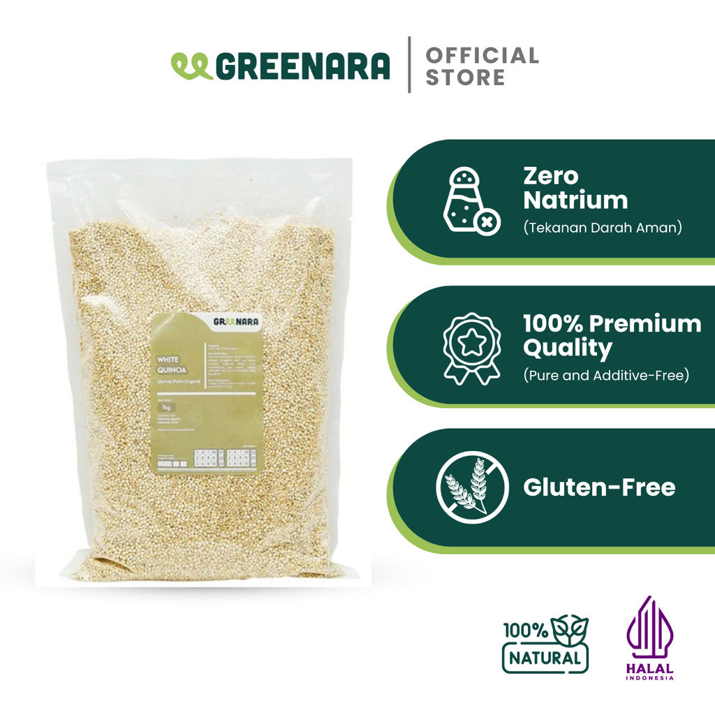 Greenara Quinoa Putih 1kg / White Quinoa