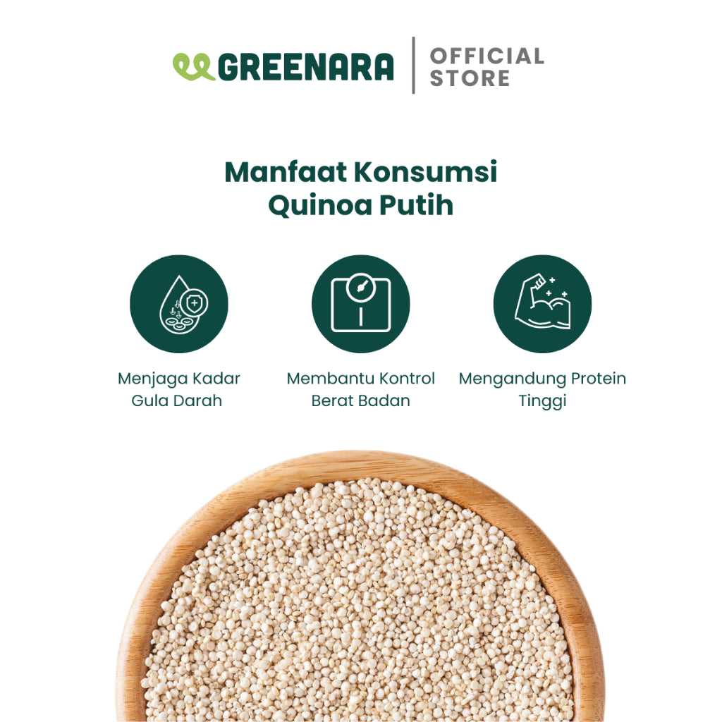 Greenara Quinoa Putih 1kg / White Quinoa