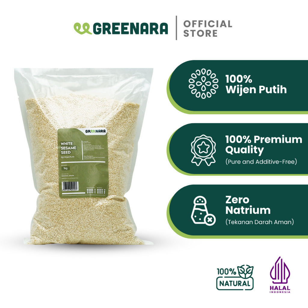 Greenara Wijen Putih 1kg