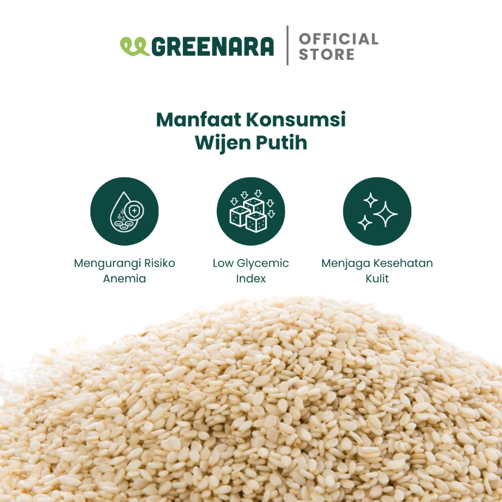Greenara Wijen Putih 1kg